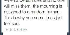 When a person dies and no one will miss them...