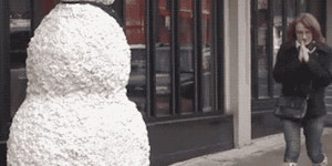 Snowman about to get messed up.