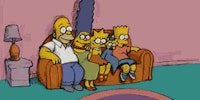 Simpson's longest running couch gag is pretty dark