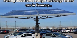 Solar parking shades.