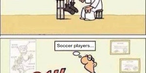 Soccer players...