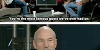 When Patrick Stewart visits your show...