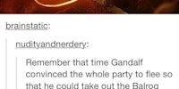 gandalf is so selfish